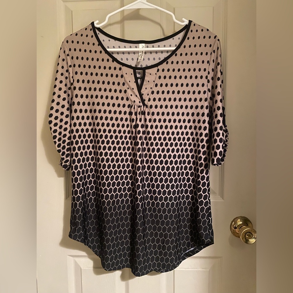 PerSeption Petite Blouse Sz PL